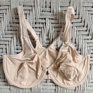 Wacoal 34DD Nude Soft Embrace Front Close Racerback Underwire Bra 851311